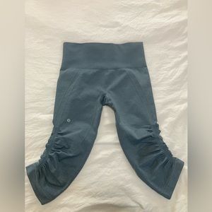 Lululemon Awakening Crop, Slate Gray, Size 4
